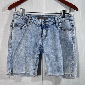 Carmar Acid Washed Denim Jean Shorts Size 26